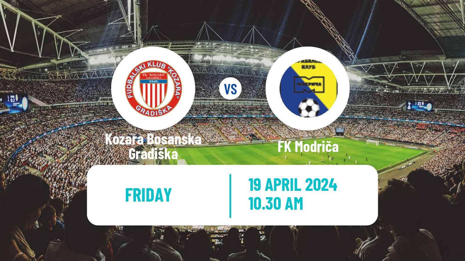 Soccer Bosnian Prva Liga RS Kozara Bosanska Gradiška - Modriča