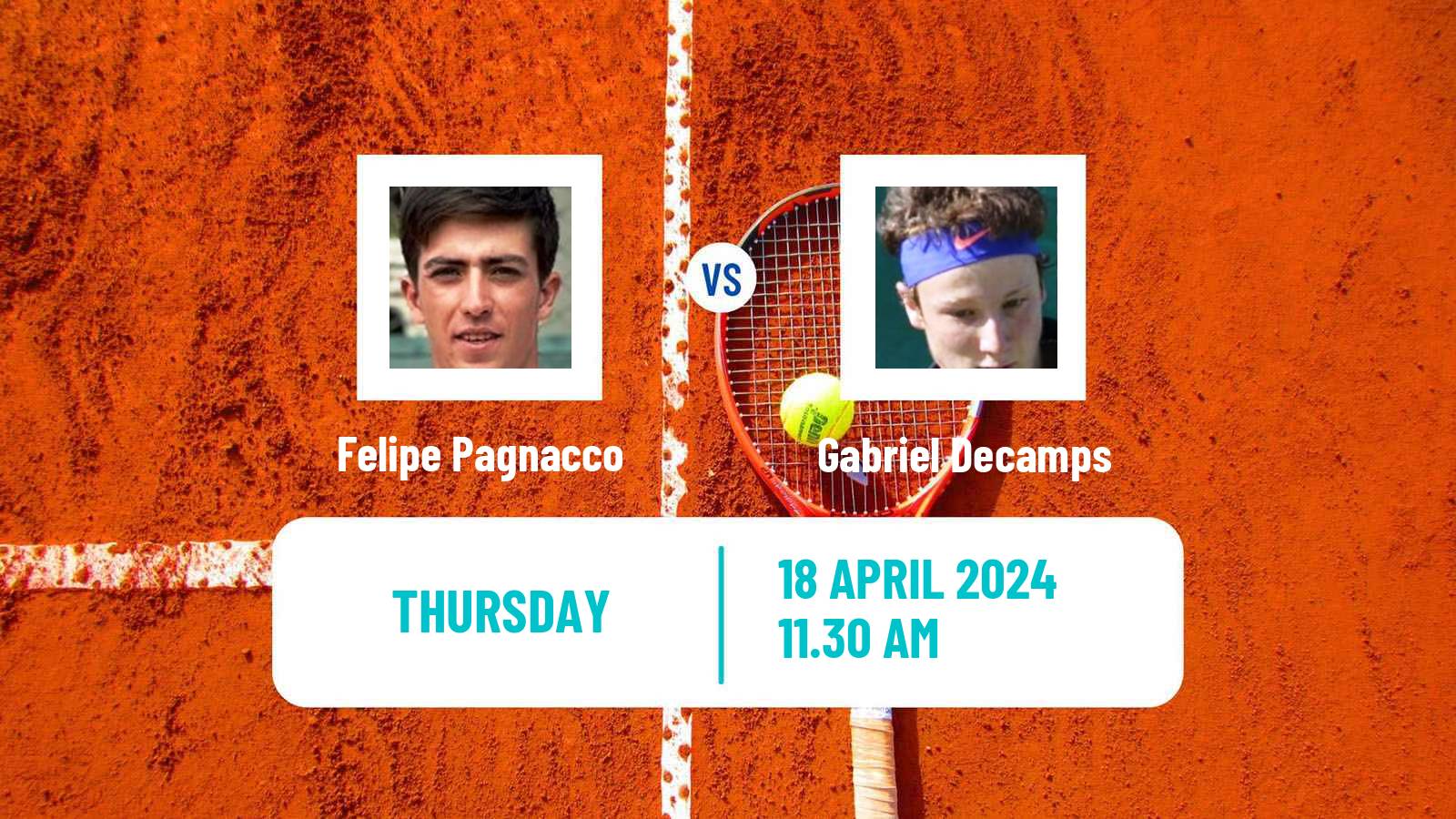 Tennis ITF M15 Santiago Men Felipe Pagnacco - Gabriel Decamps