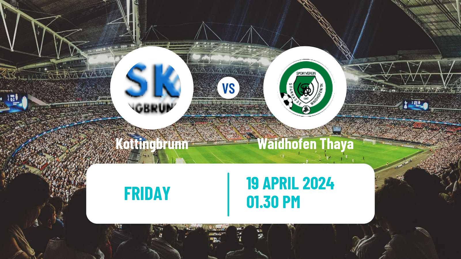 Soccer Austrian Landesliga Niederosterreich Kottingbrunn - Waidhofen Thaya