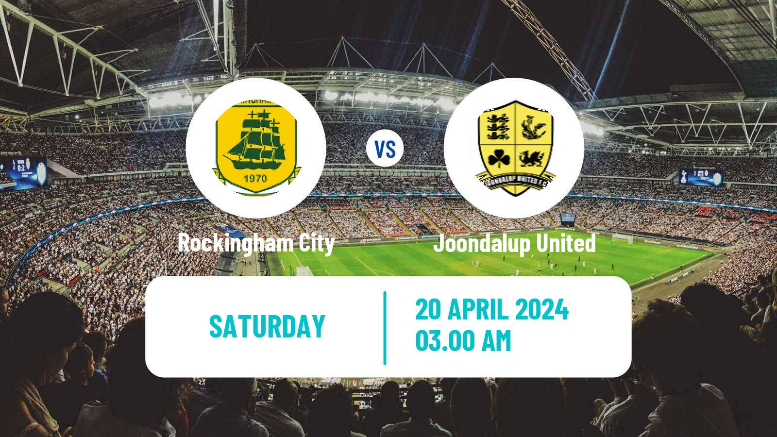 Soccer Australian WA State League Rockingham City - Joondalup United