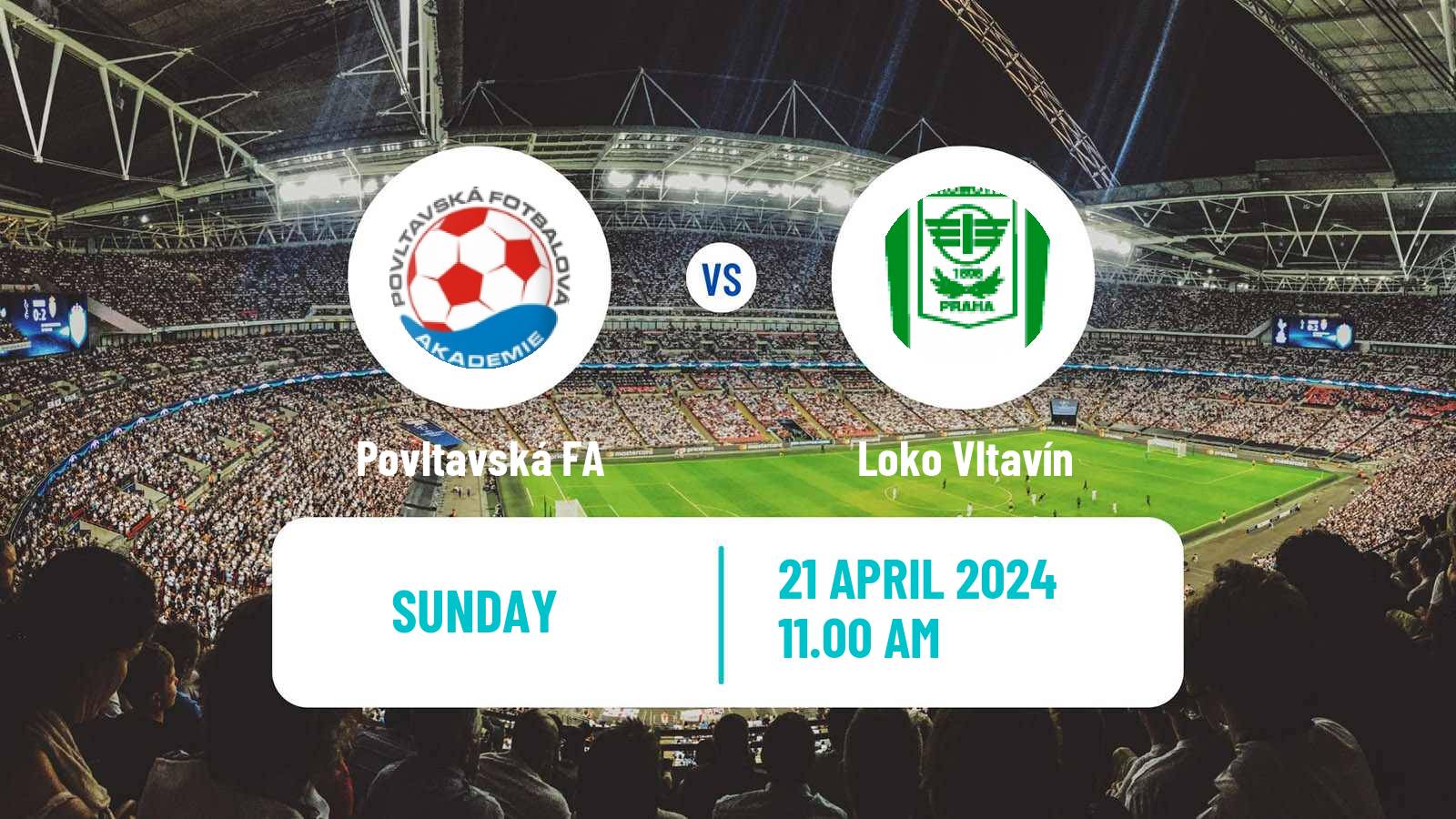 Soccer Czech CFL Group A Povltavská FA - Loko Vltavín