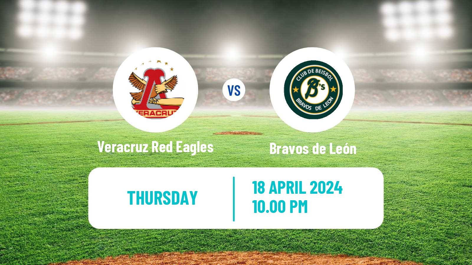 Baseball LMB Veracruz Red Eagles - Bravos de León
