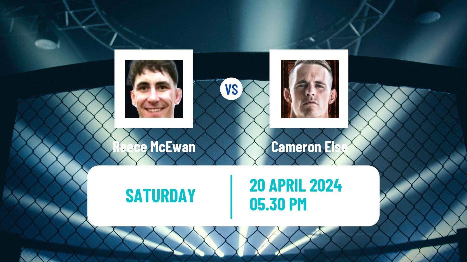 MMA Bantamweight Cage Warriors Men Reece McEwan - Cameron Else