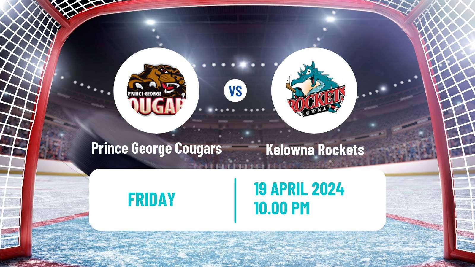Hockey WHL Prince George Cougars - Kelowna Rockets