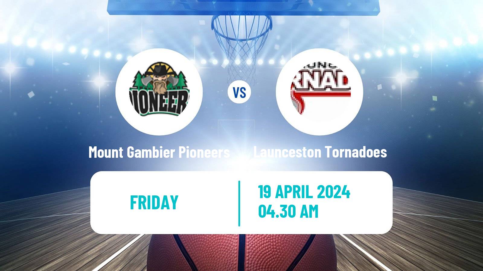 Basketball Australian NBL1 South Women Mount Gambier Pioneers - Launceston Tornadoes