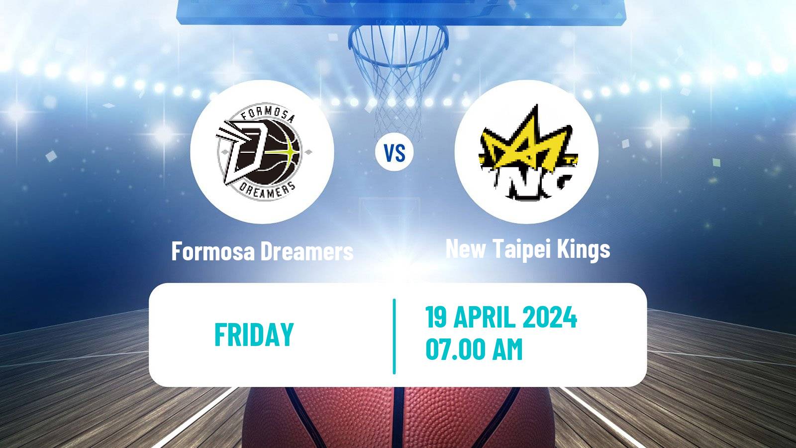 Basketball Taiwan P League Basketball Formosa Dreamers - New Taipei Kings
