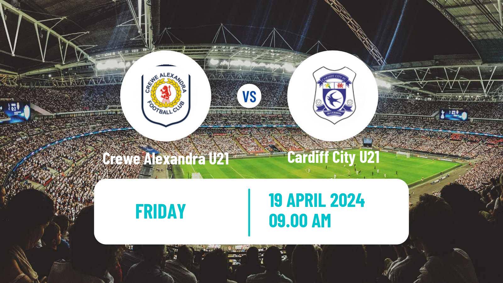 Soccer English Professional Development League Crewe Alexandra U21 - Cardiff City U21
