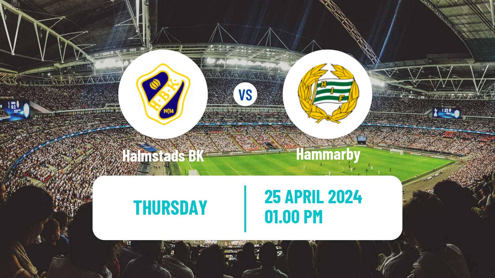 Soccer Swedish Allsvenskan Halmstad - Hammarby