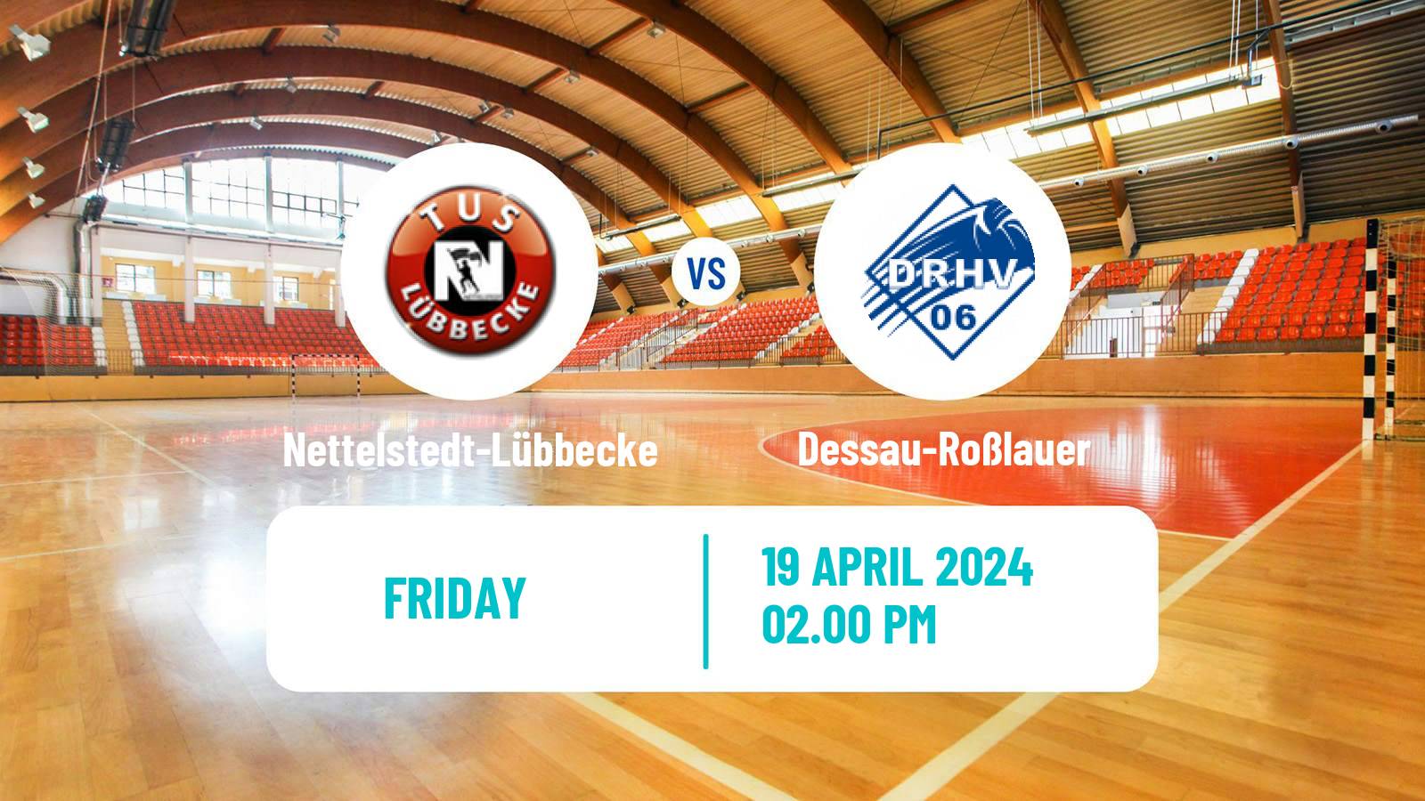 Handball German 2 Bundesliga Handball Nettelstedt-Lübbecke - Dessau-Roßlauer