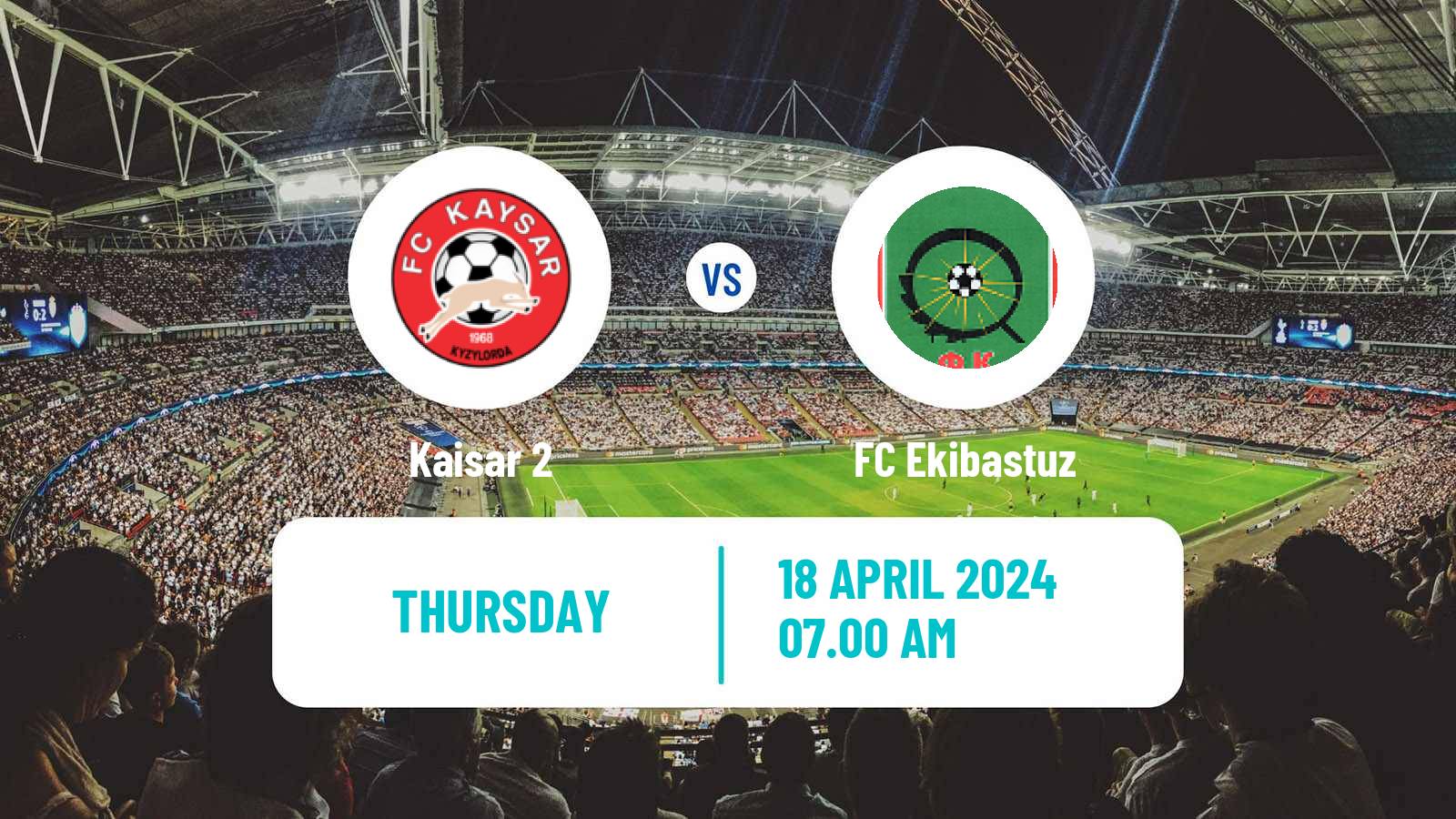 Soccer Kazakh First Division Kaisar 2 - Ekibastuz