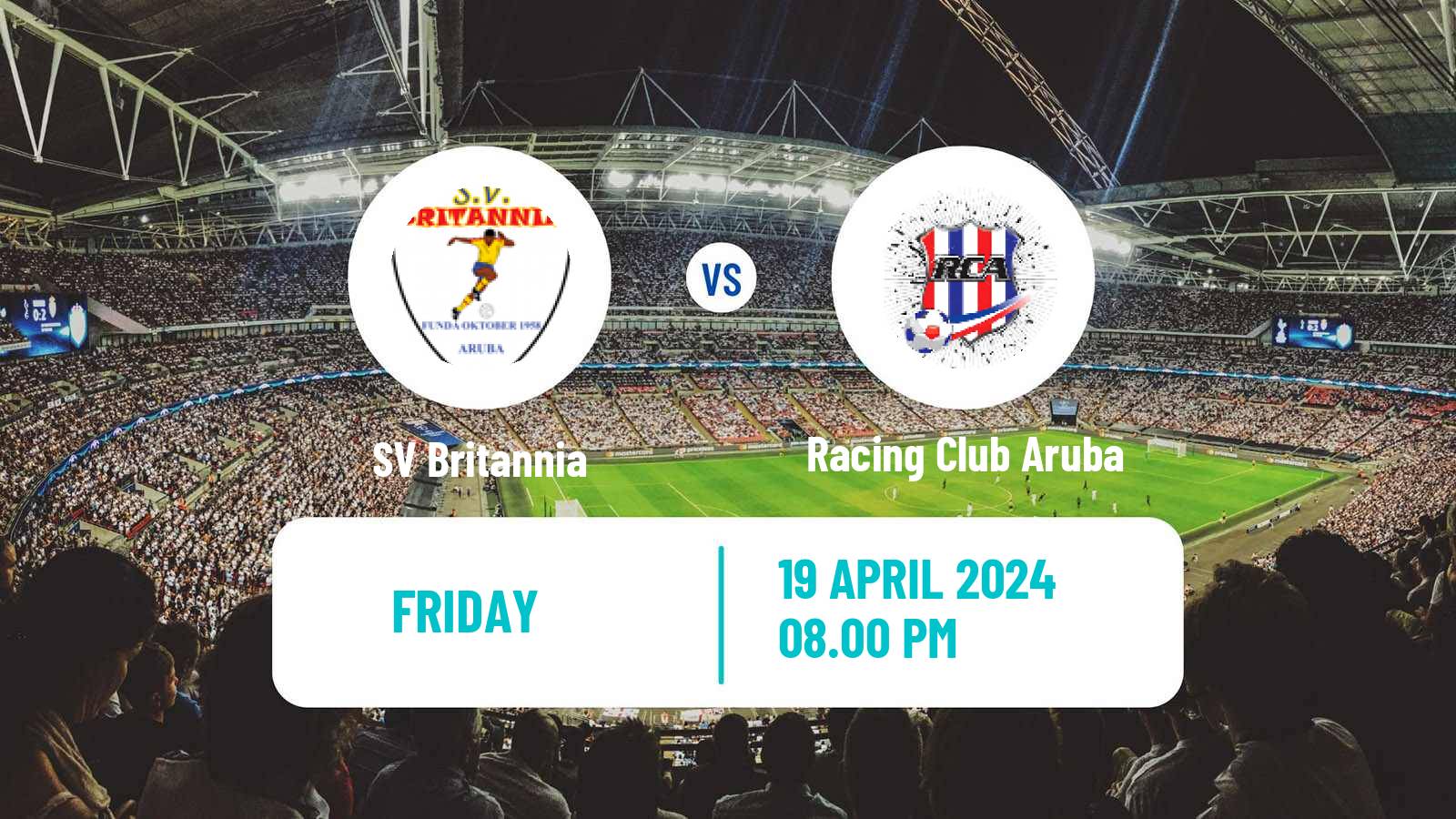 Soccer Aruban Division di Honor Britannia - Racing Club Aruba