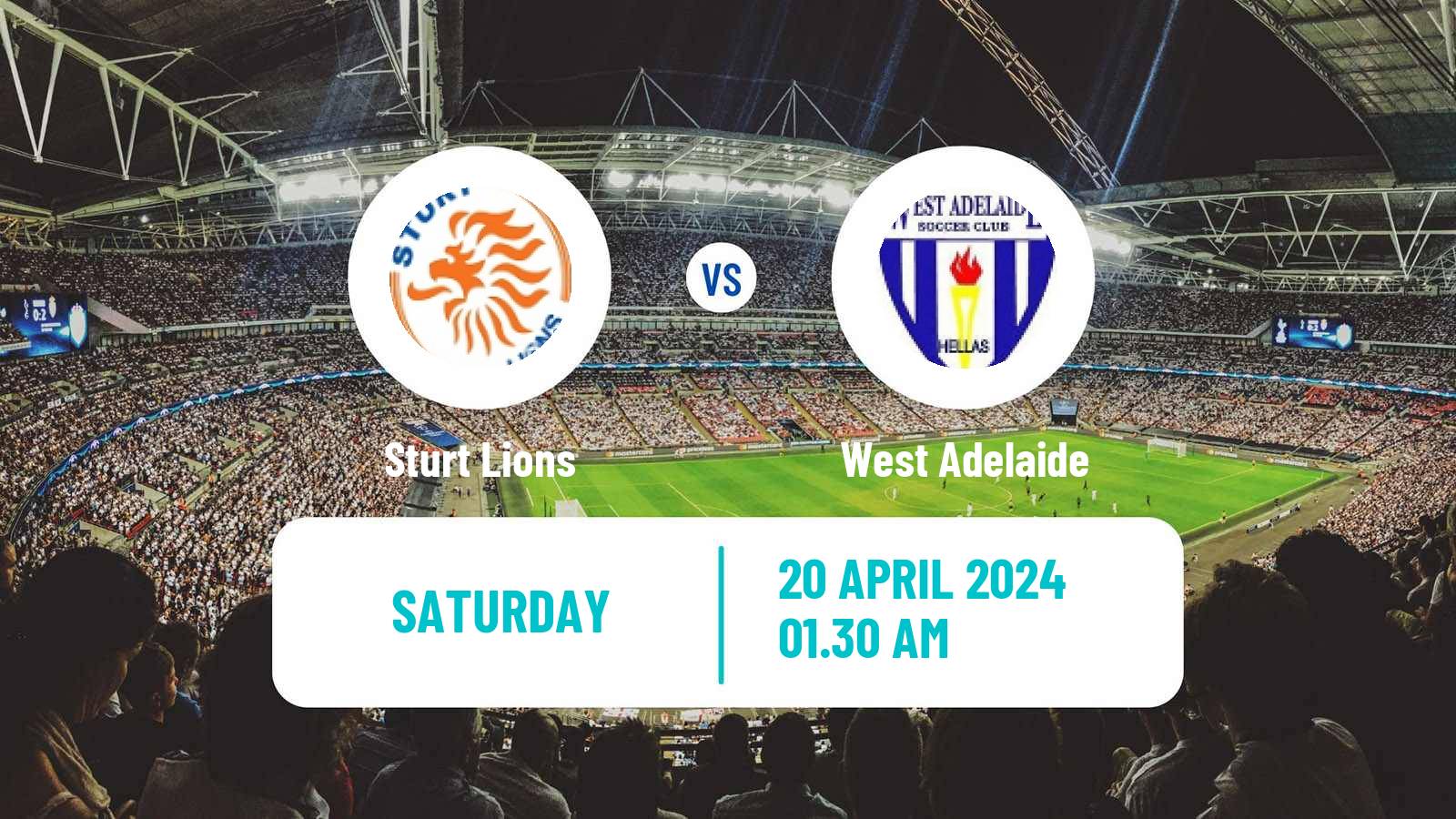Soccer Australian SA State League Sturt Lions - West Adelaide