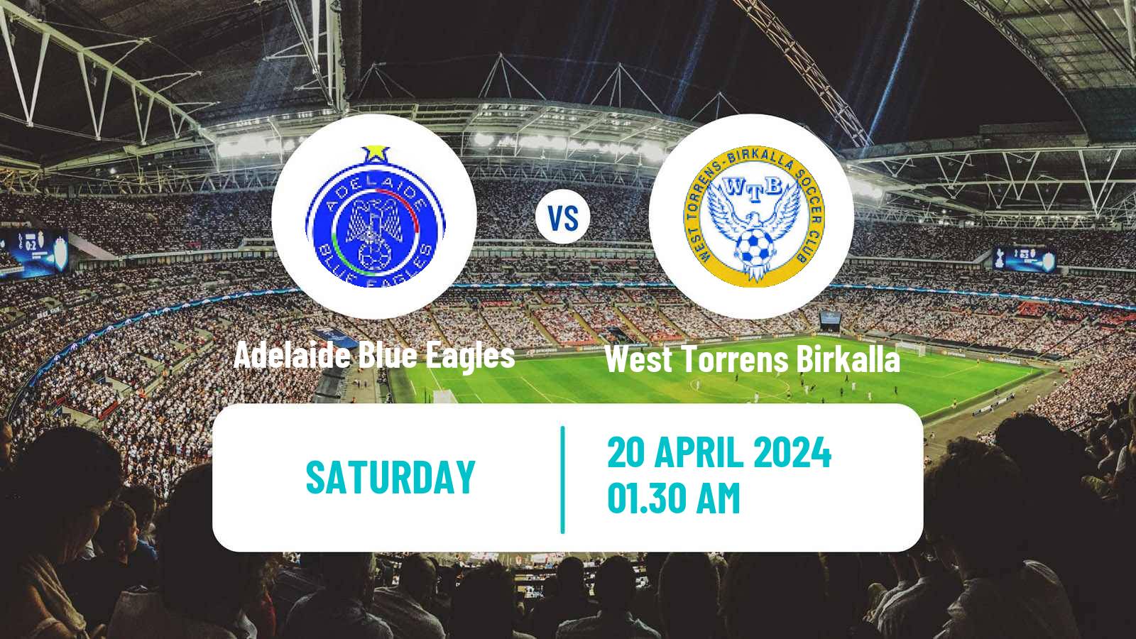 Soccer Australian SA State League Adelaide Blue Eagles - West Torrens Birkalla