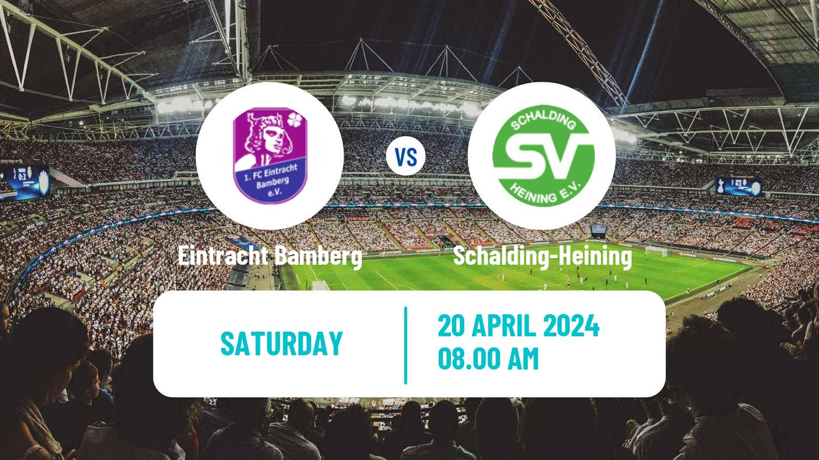 Soccer German Regionalliga Bayern Eintracht Bamberg - Schalding-Heining