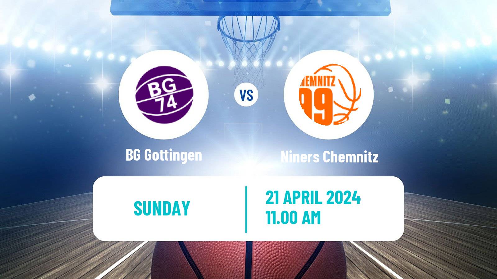 Basketball German BBL BG Göttingen - Niners Chemnitz