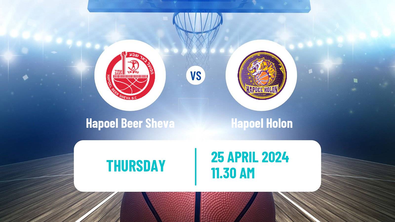Basketball Israeli Basketball Super League Hapoel Beer Sheva - Hapoel Holon