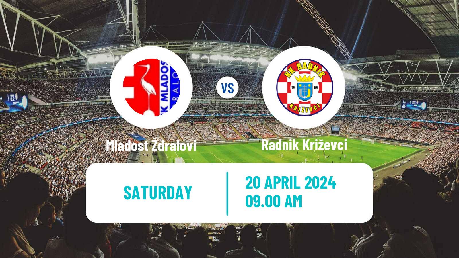 Soccer Croatian Druga NL Mladost Ždralovi - Radnik Križevci