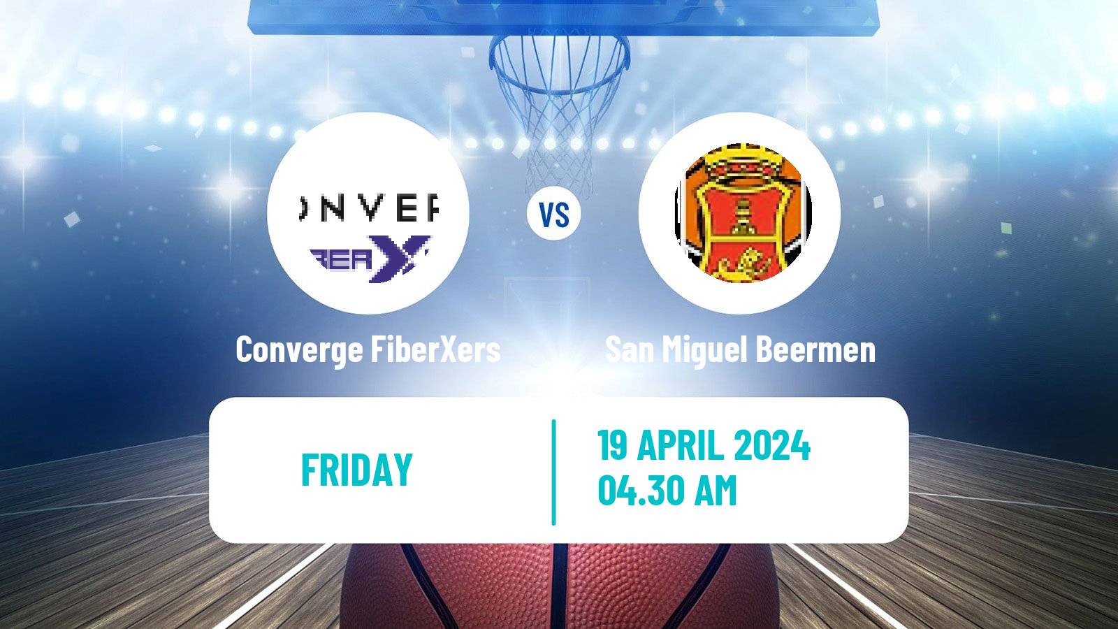 Basketball Philippines Cup Converge FiberXers - San Miguel Beermen