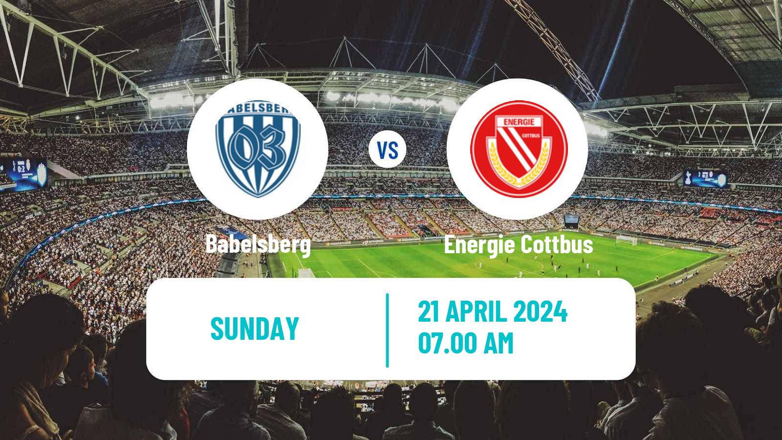 Soccer German Regionalliga Nordost Babelsberg - Energie Cottbus