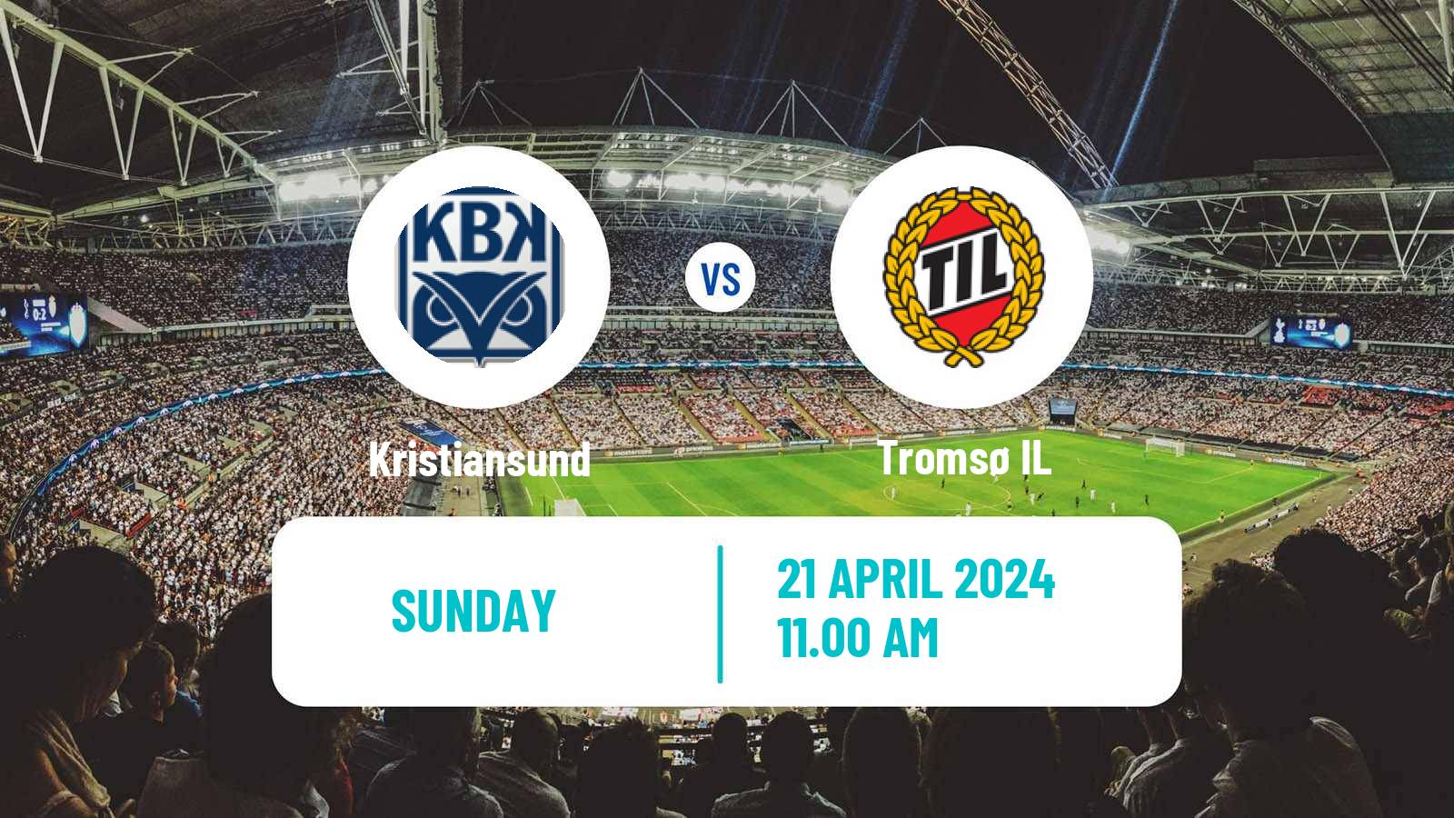 Soccer Norwegian Eliteserien Kristiansund - Tromsø