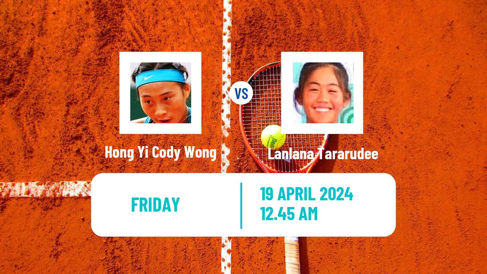 Tennis ITF W50 Shenzhen 2 Women Hong Yi Cody Wong - Lanlana Tararudee