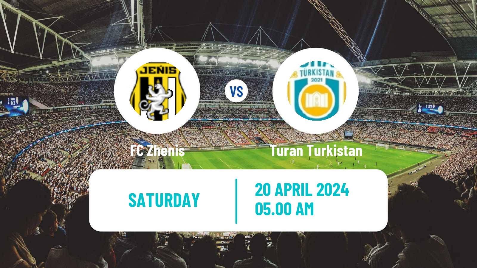 Soccer Kazakh Premier League Zhenis - Turan Turkistan
