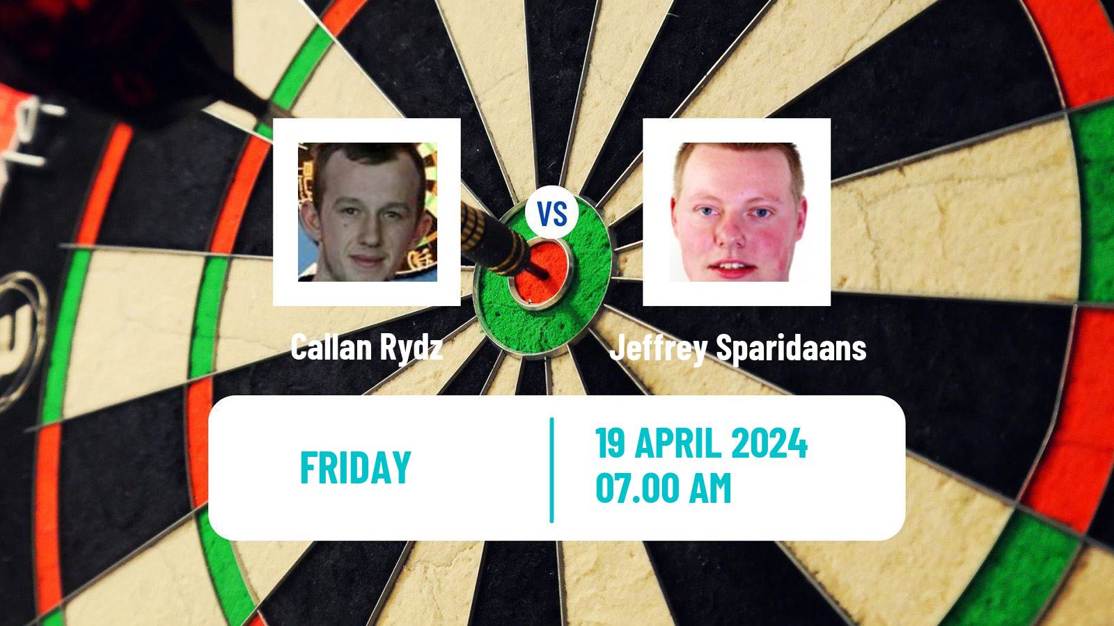 Darts European Tour 4 Callan Rydz - Jeffrey Sparidaans