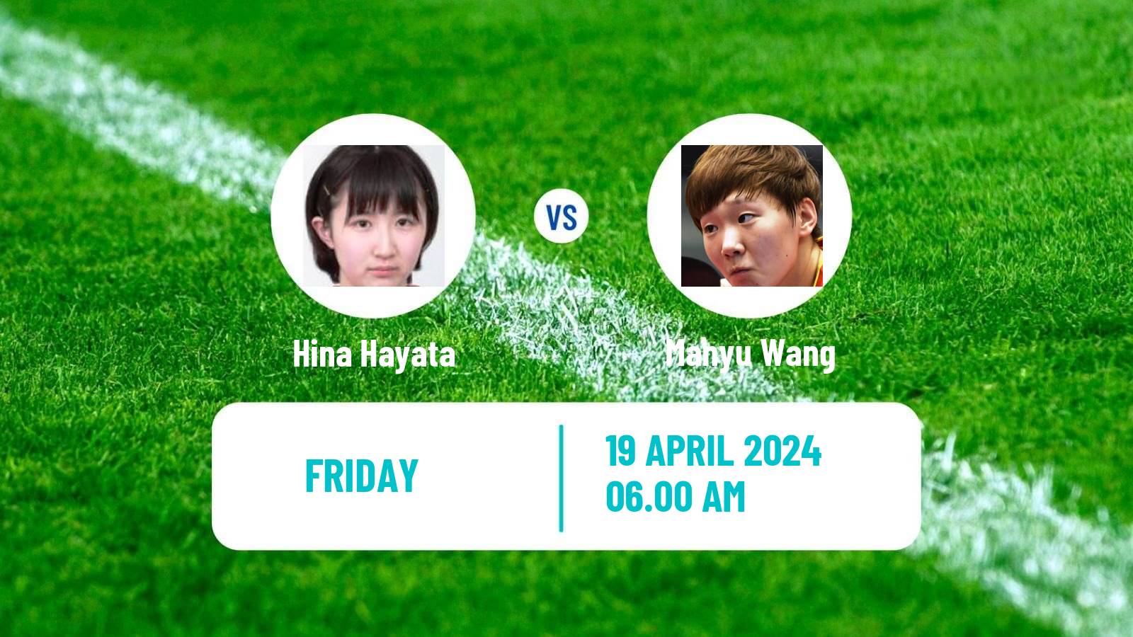 Table tennis World Cup Women Hina Hayata - Manyu Wang