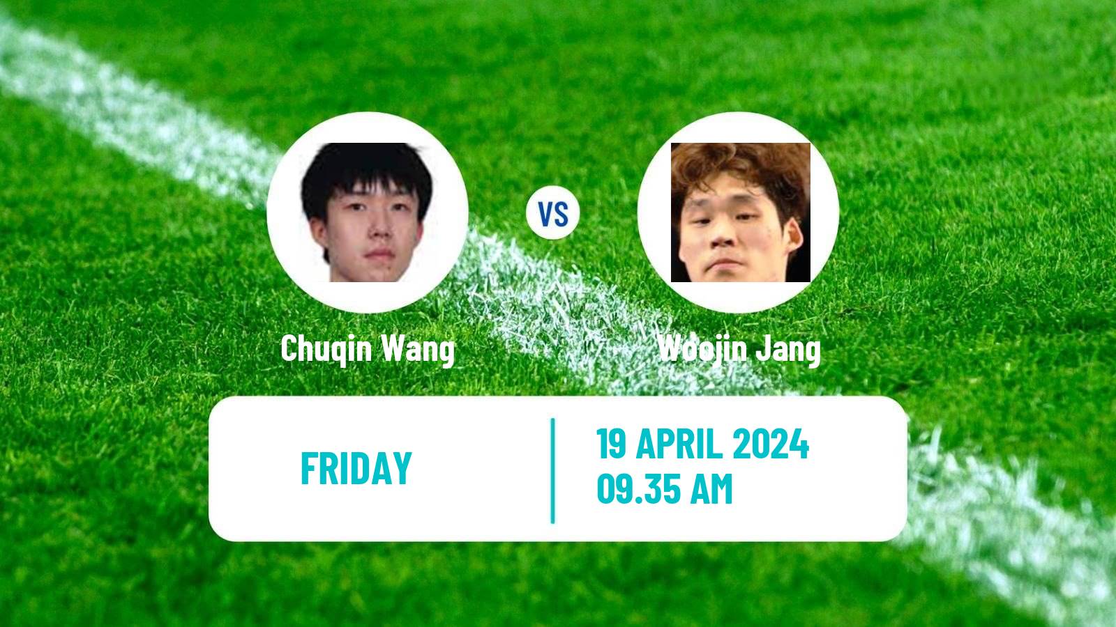 Table tennis World Cup Men Chuqin Wang - Woojin Jang