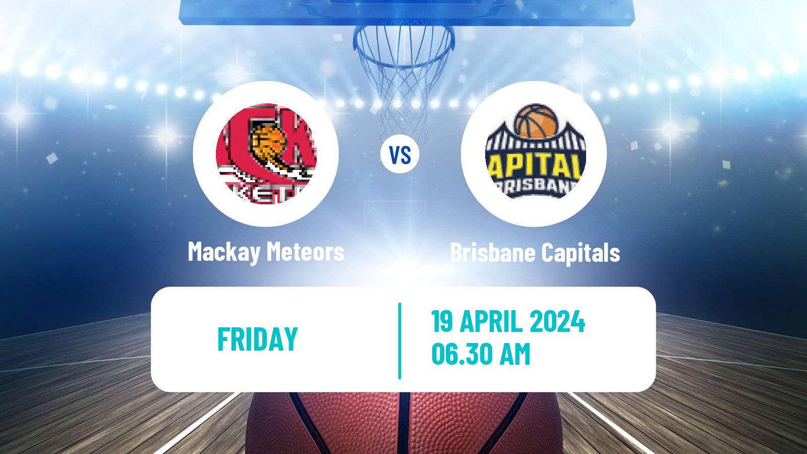 Basketball Australian NBL1 North Mackay Meteors - Brisbane Capitals