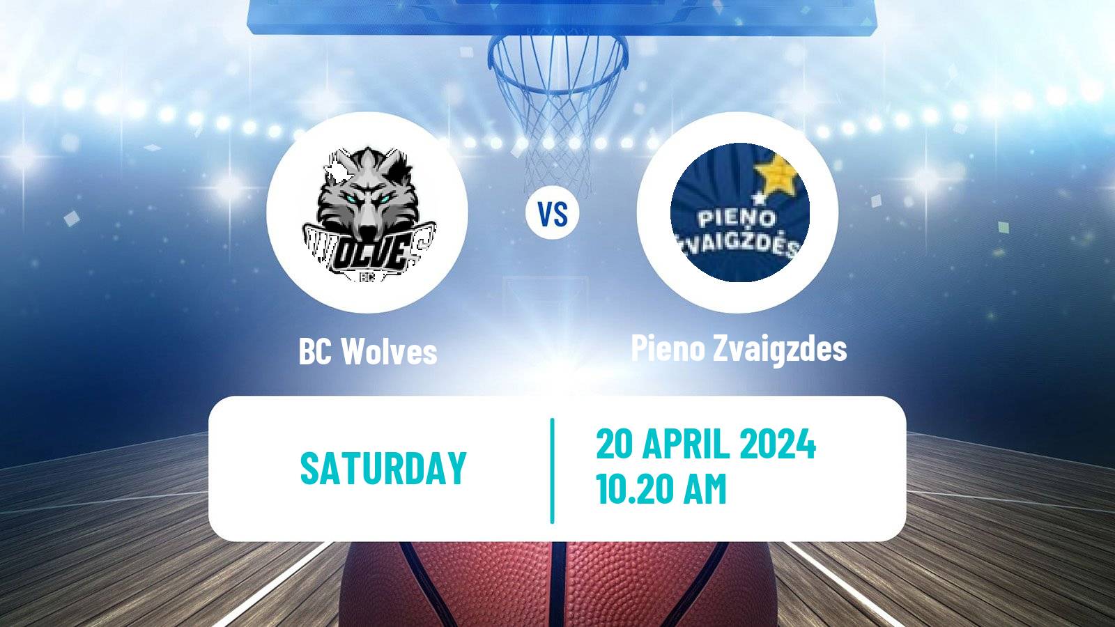 Basketball Lietuvos Krepsinio Lyga BC Wolves - Pieno Zvaigzdes