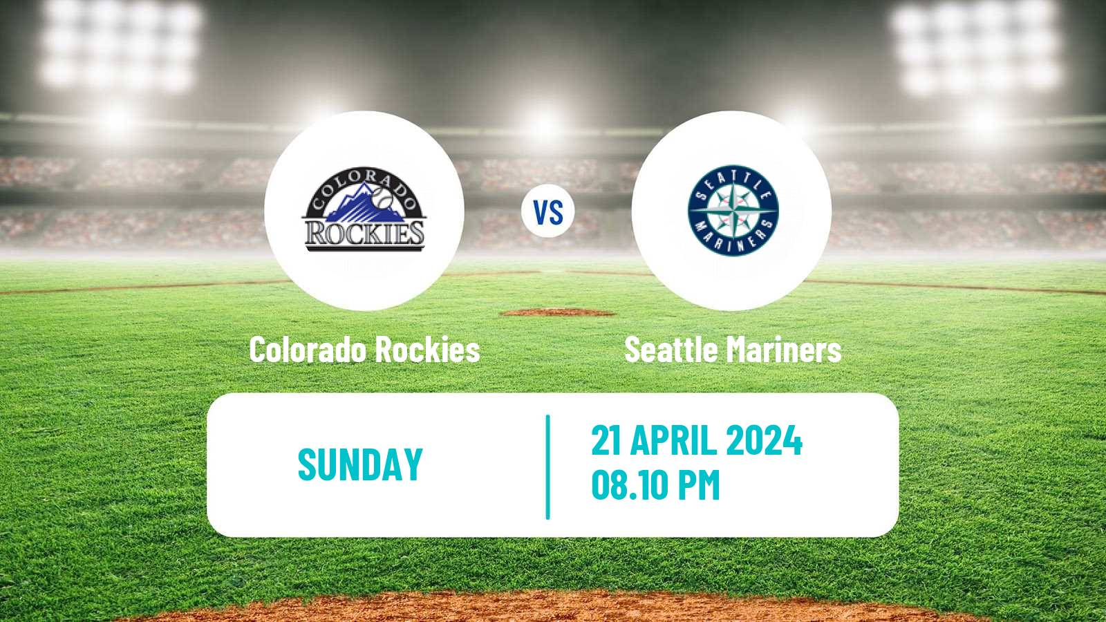 Baseball MLB Colorado Rockies - Seattle Mariners