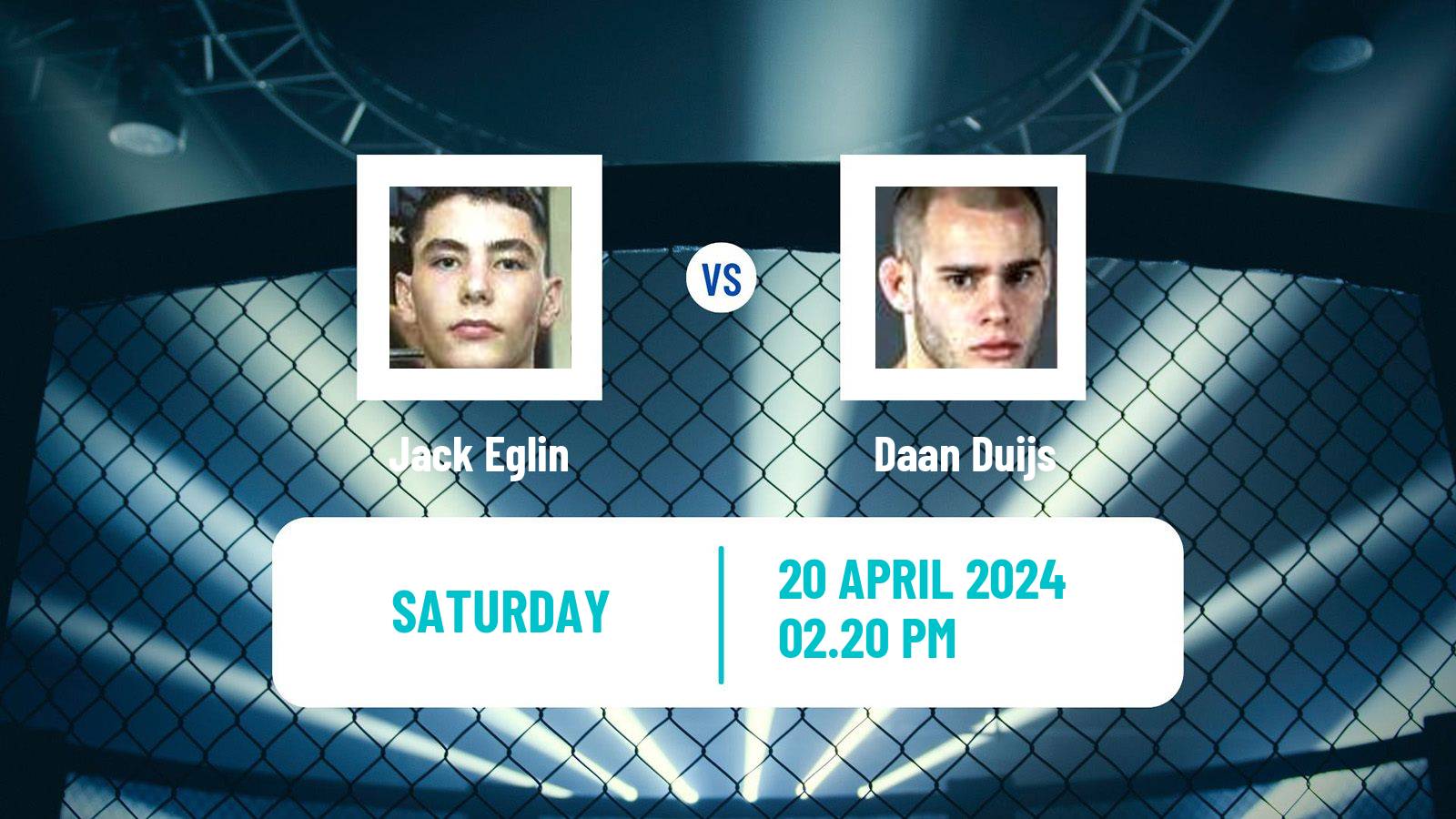 MMA Bantamweight Cage Warriors Men Jack Eglin - Daan Duijs