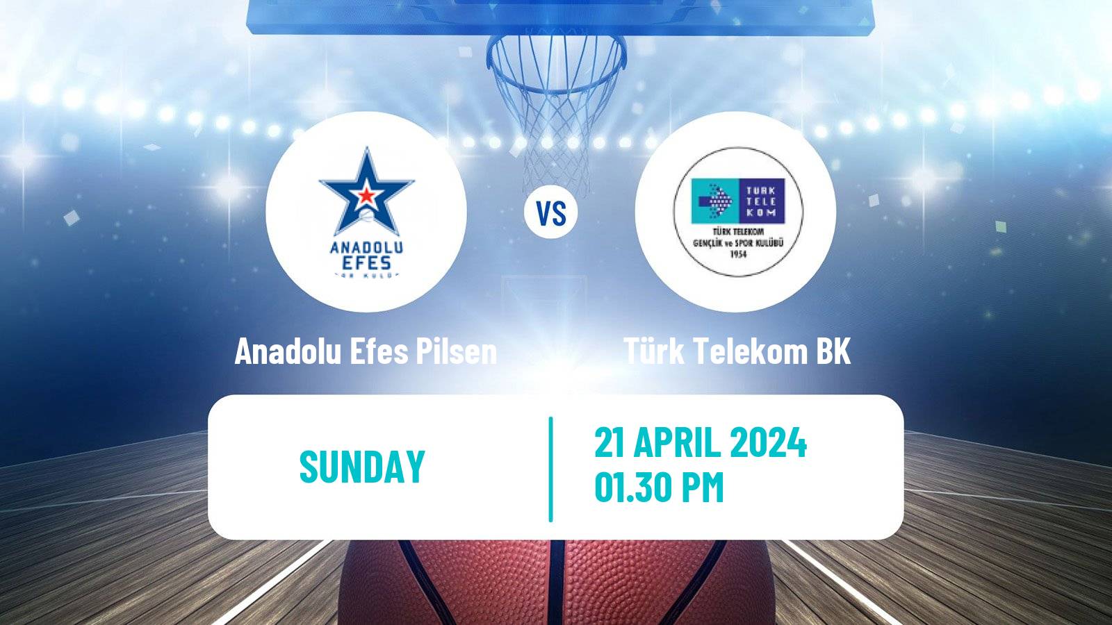 Basketball Turkish Basketball Super Ligi Anadolu Efes Pilsen - Türk Telekom BK