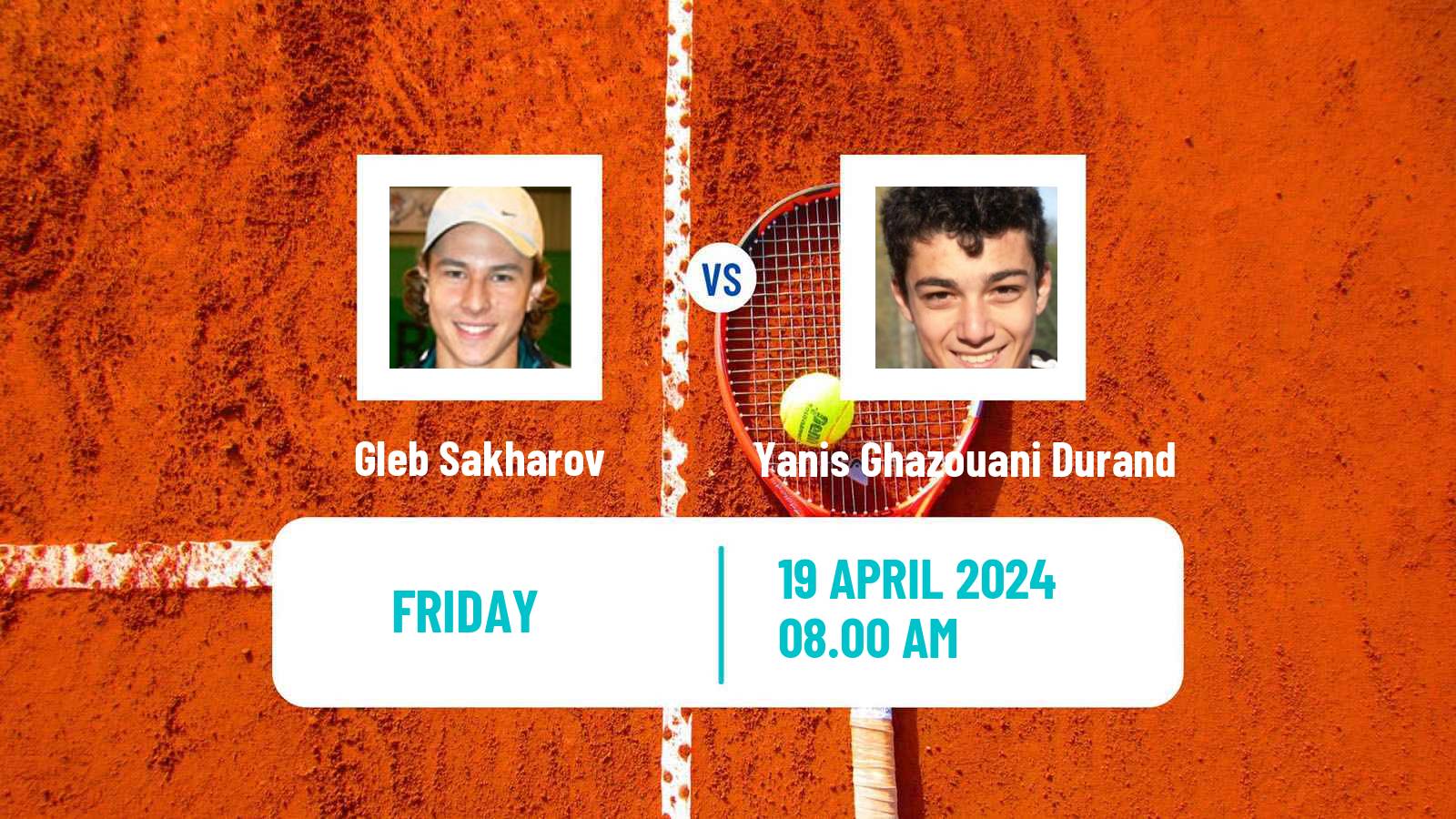 Tennis ITF M15 Azay Le Rideau Men Gleb Sakharov - Yanis Ghazouani Durand