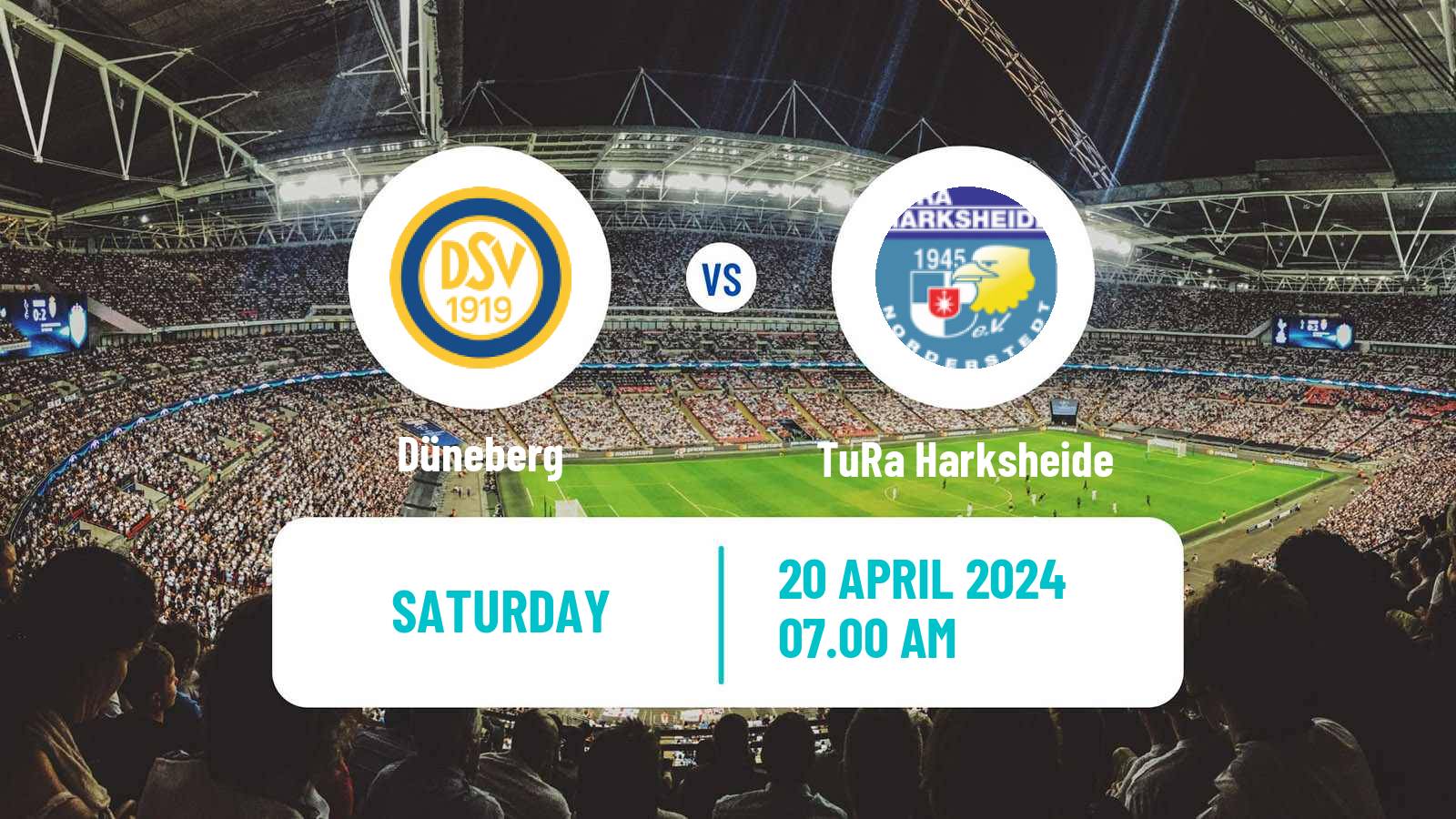 Soccer German Oberliga Hamburg Düneberg - TuRa Harksheide