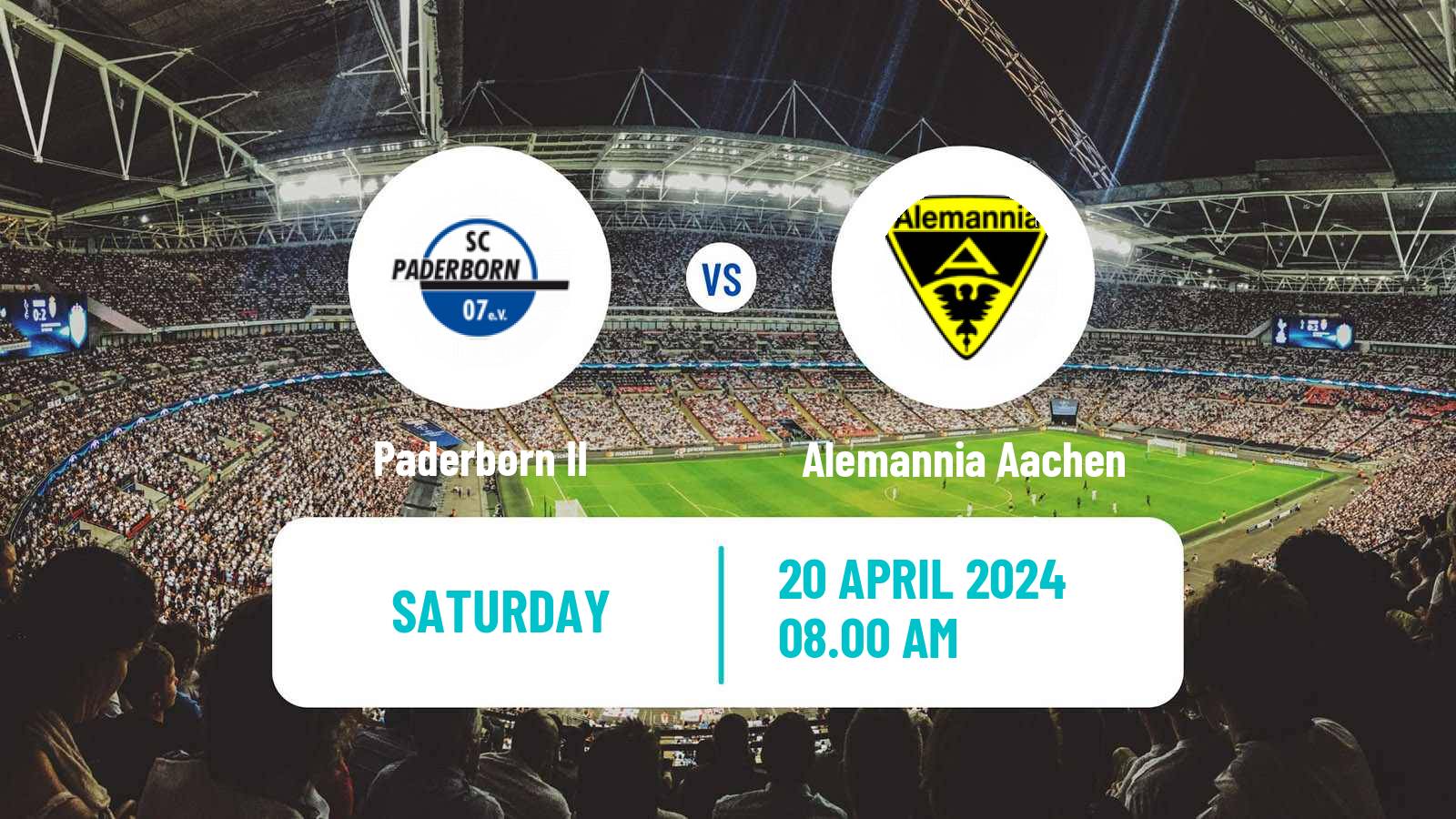 Soccer German Regionalliga West Paderborn II - Alemannia Aachen