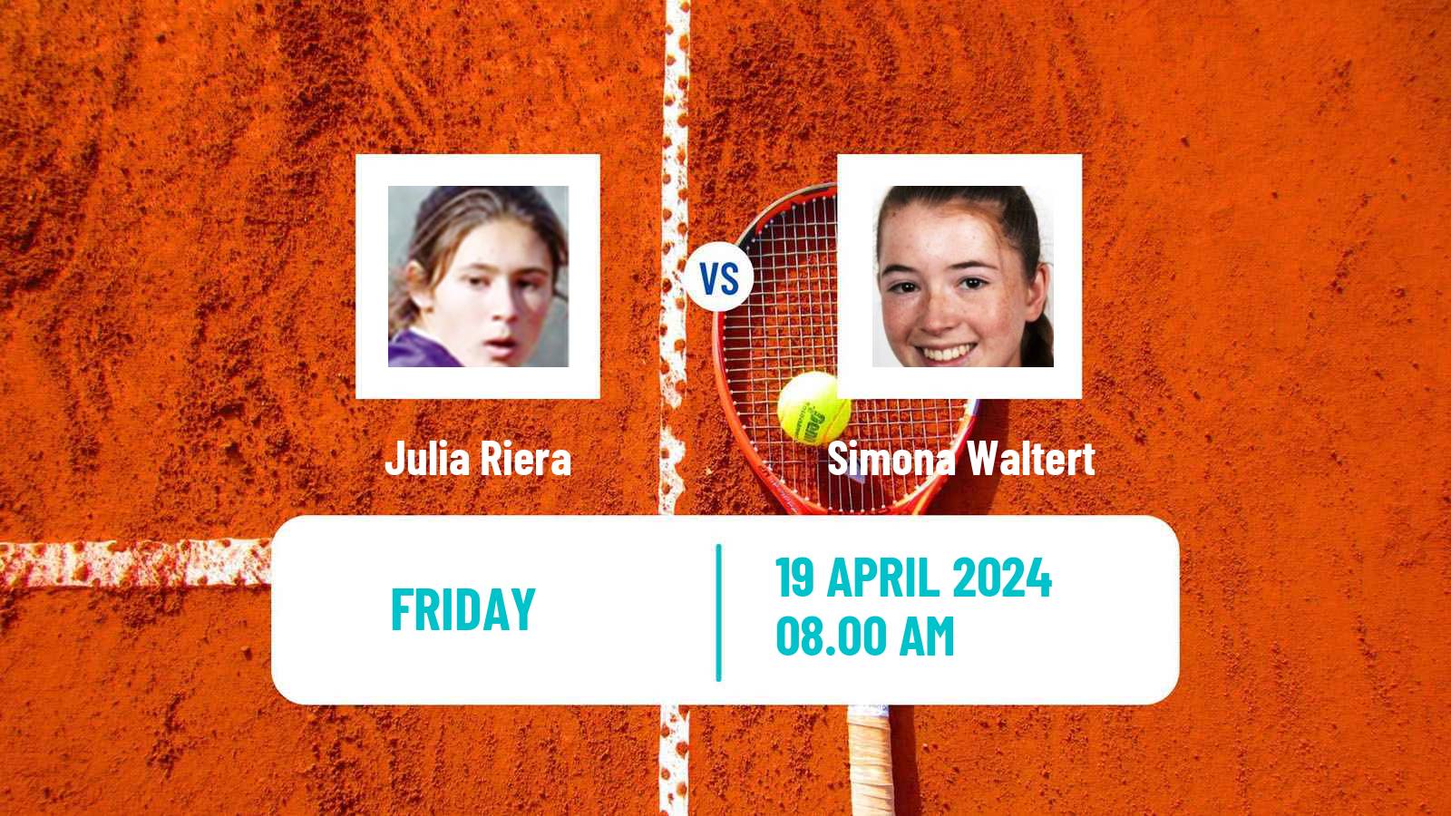 Tennis ITF W75 Chiasso Women Julia Riera - Simona Waltert