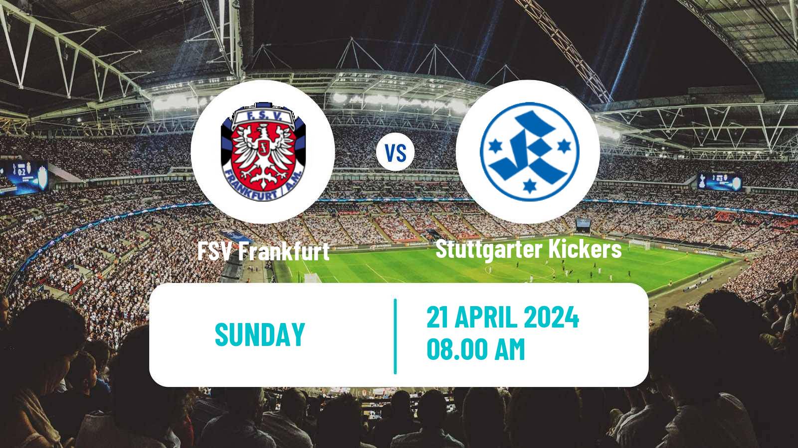 Soccer German Regionalliga Sudwest FSV Frankfurt - Stuttgarter Kickers