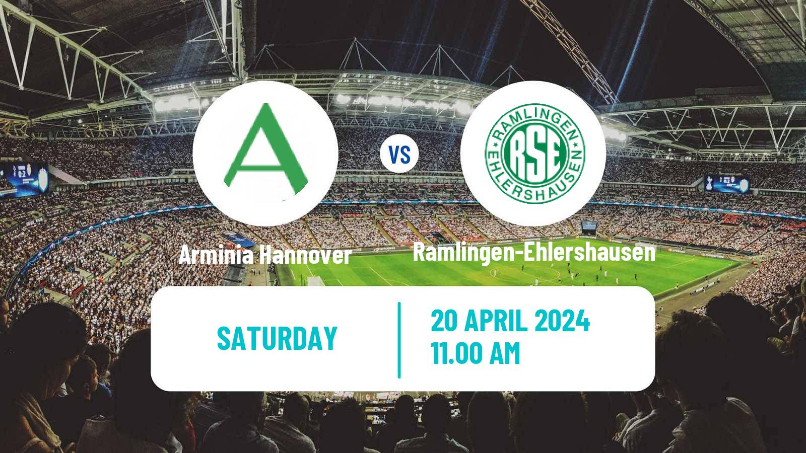 Soccer German Oberliga Niedersachsen Arminia Hannover - Ramlingen-Ehlershausen