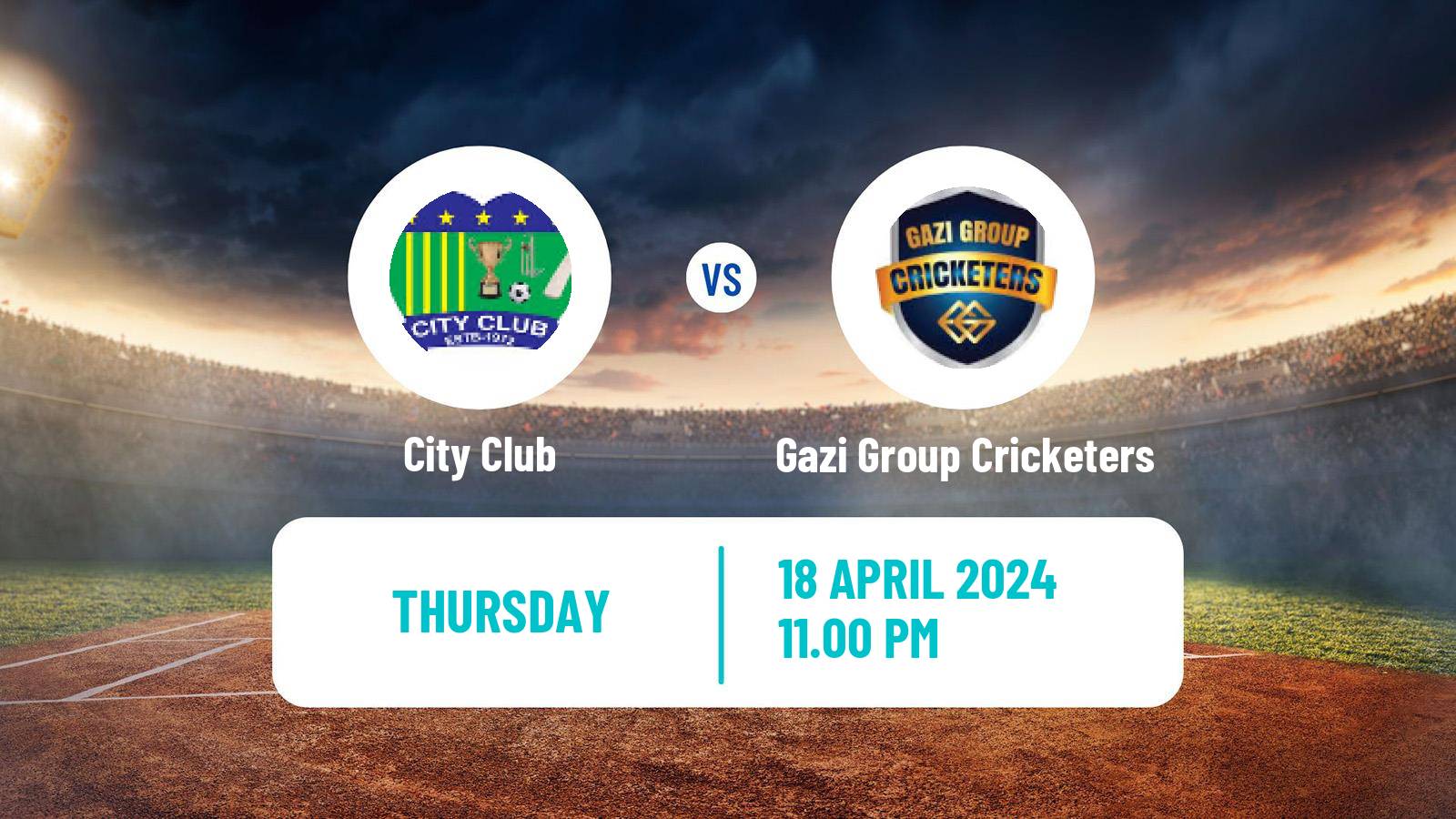 Cricket Bangladesh Dhaka Premier League City Club - Gazi Group Cricketers