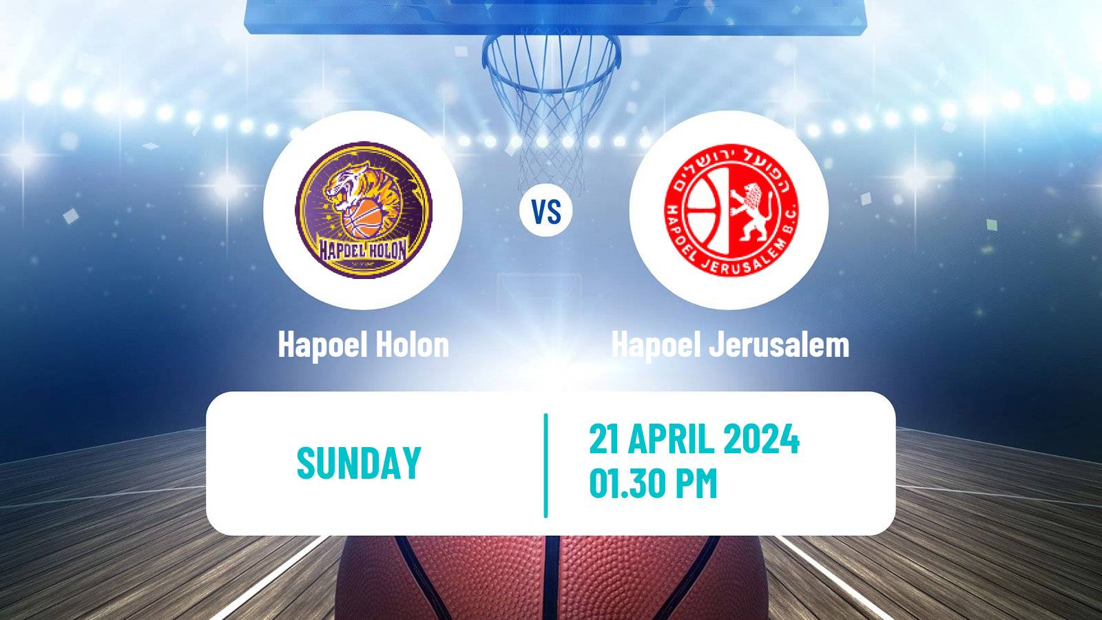 Basketball Israeli Basketball Super League Hapoel Holon - Hapoel Jerusalem