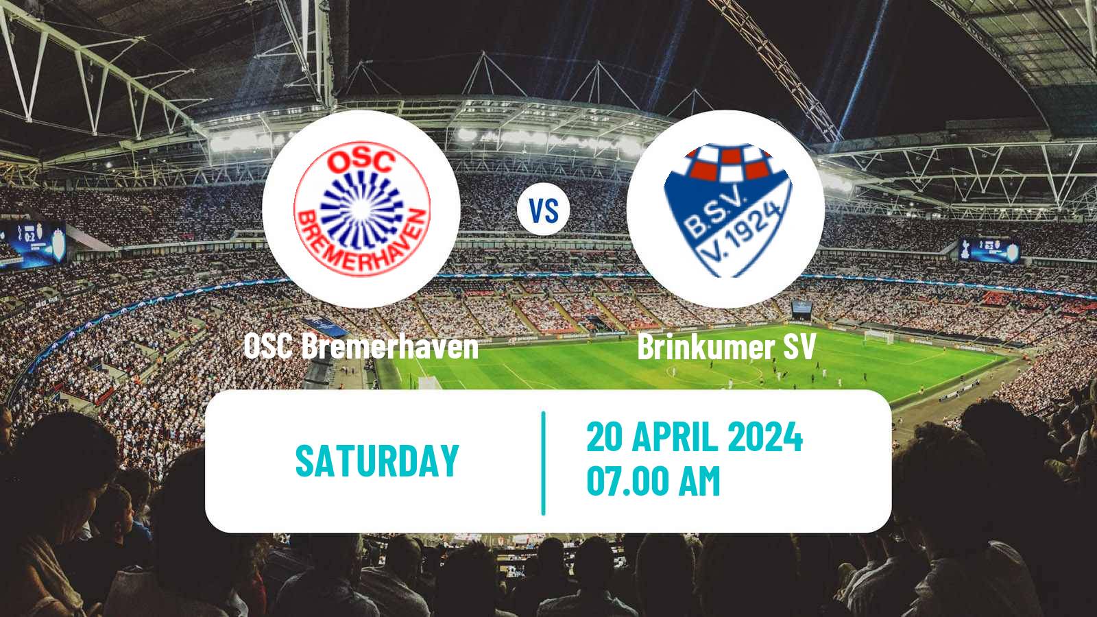 Soccer German Oberliga Bremen OSC Bremerhaven - Brinkumer
