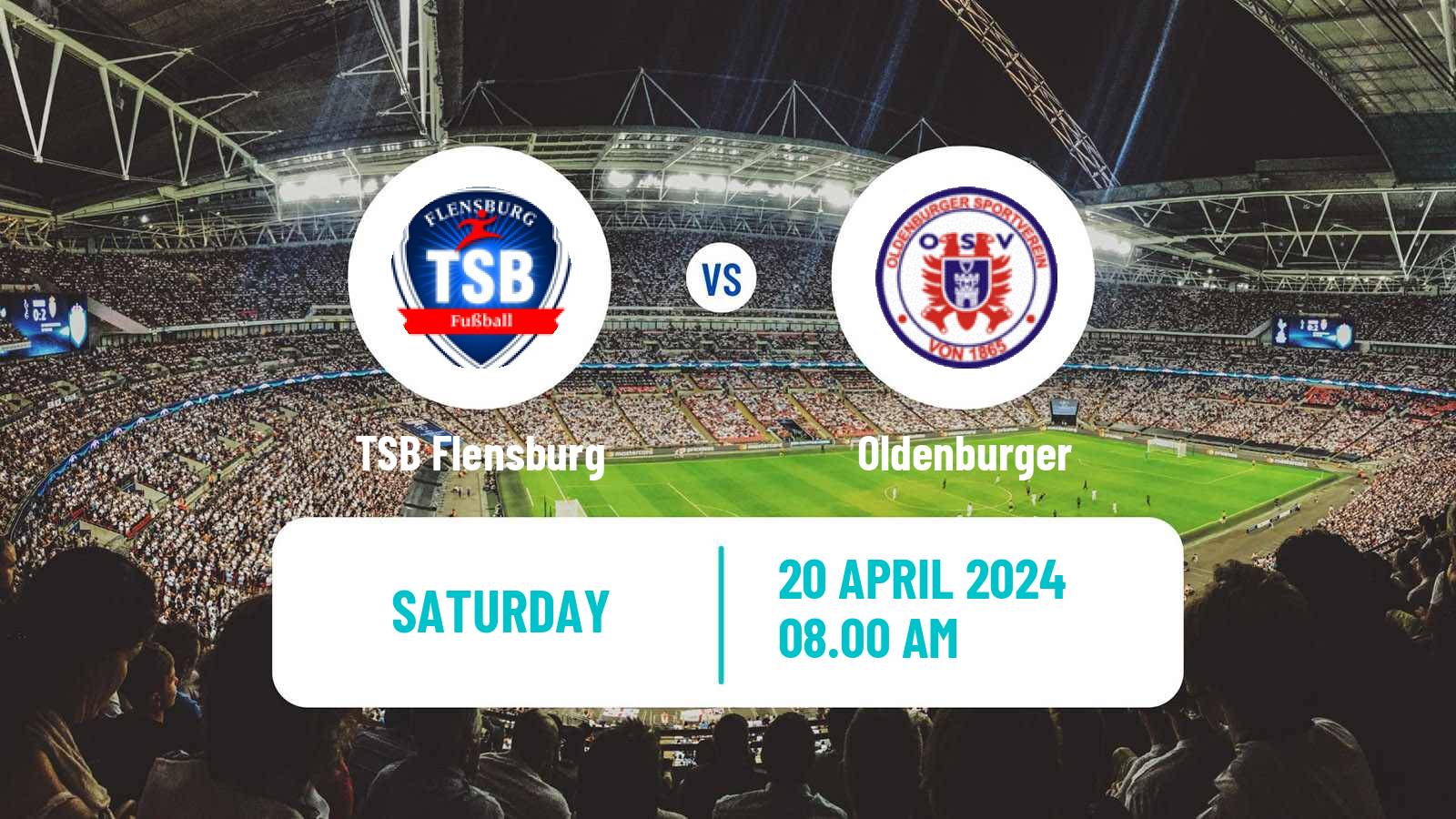 Soccer German Oberliga Schleswig-Holstein TSB Flensburg - Oldenburger