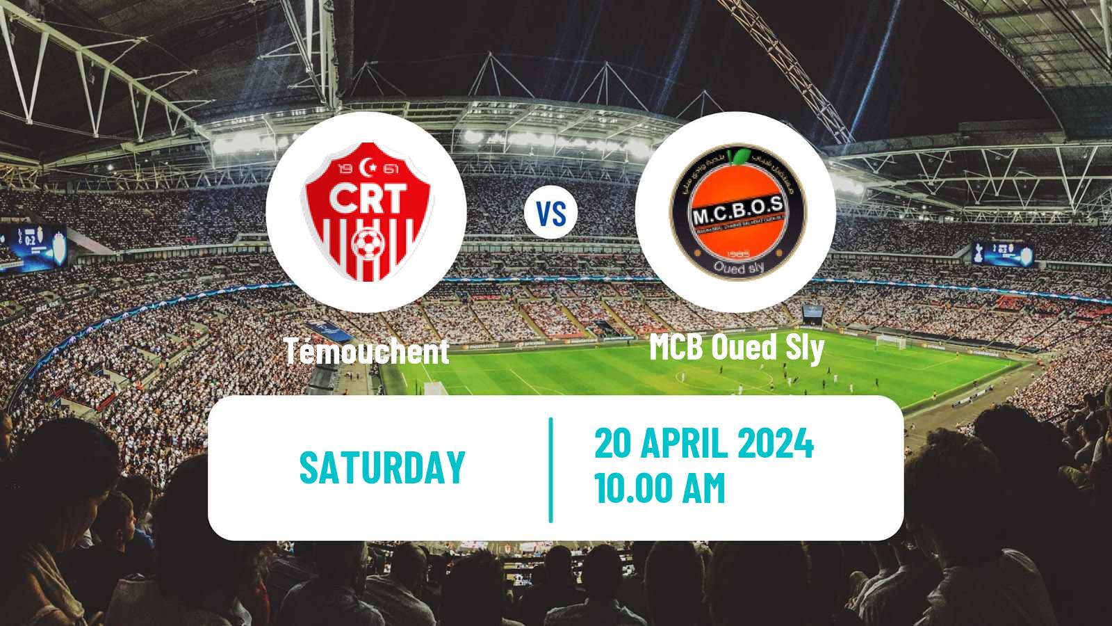 Soccer Algerian Ligue 2 Témouchent - Oued Sly