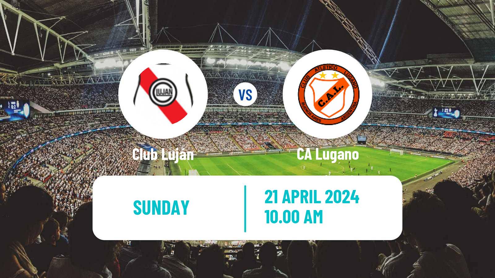 Soccer Argentinian Primera C Club Luján - Lugano