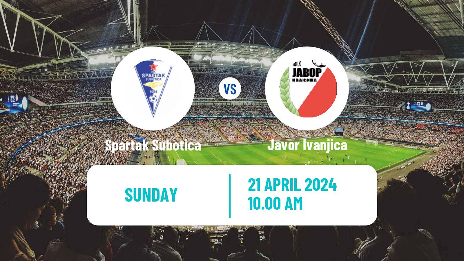 Soccer Serbian Superliga Spartak Subotica - Javor Ivanjica