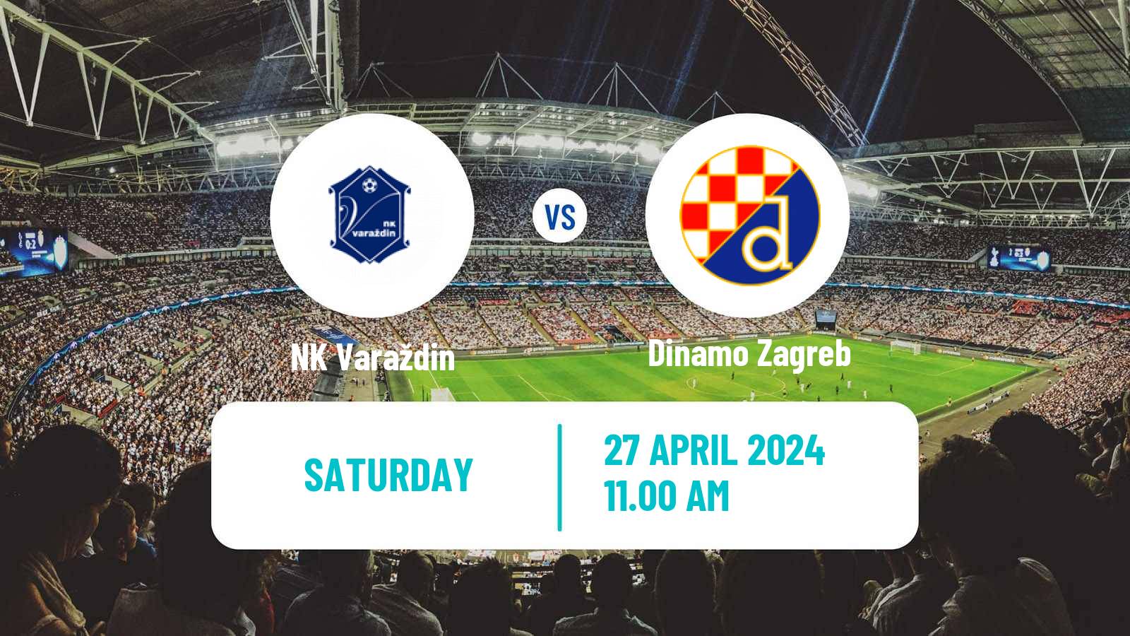 Soccer Croatian HNL Varaždin - Dinamo Zagreb