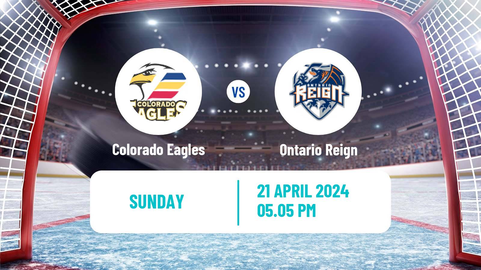 Hockey AHL Colorado Eagles - Ontario Reign