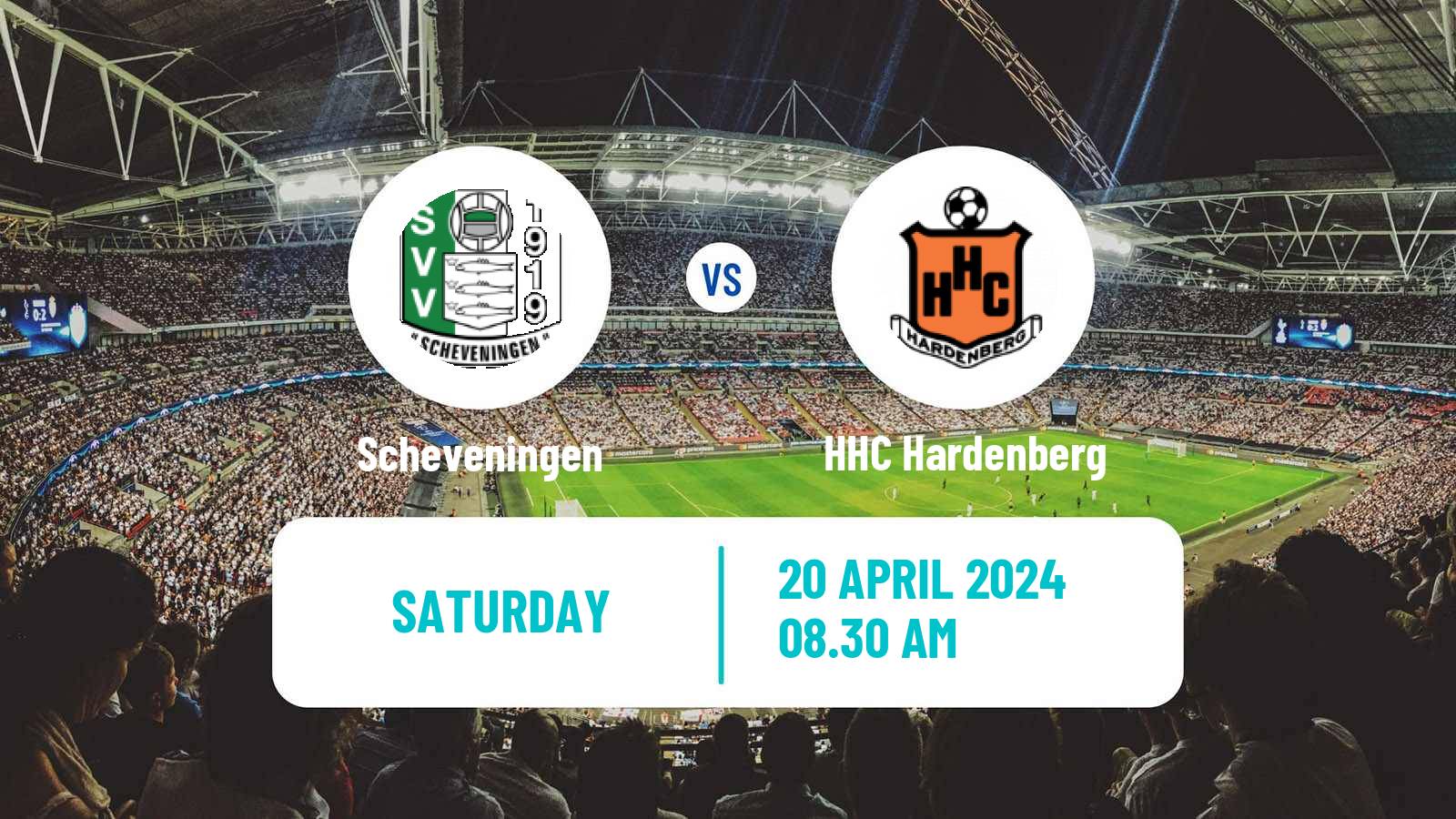 Soccer Dutch Tweede Divisie Scheveningen - HHC Hardenberg